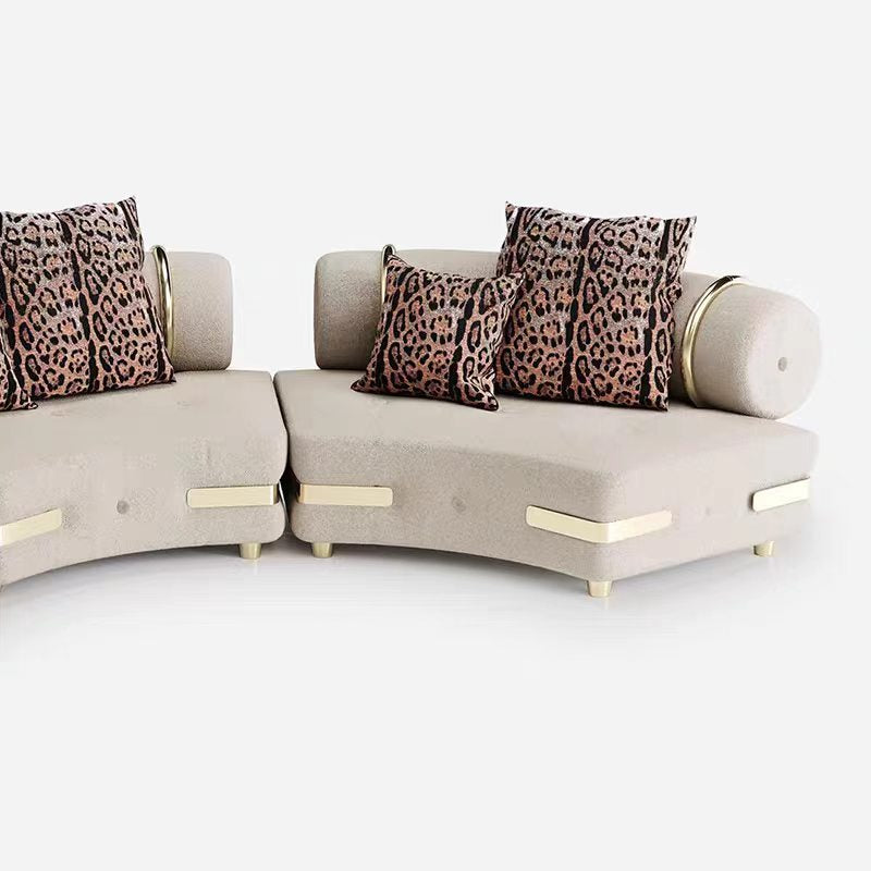 Custom Curved Sofa for Luxury Hotel & Villa Projects