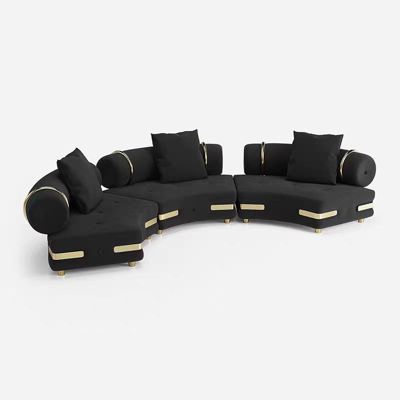 Custom Curved Sofa for Luxury Hotel & Villa Projects