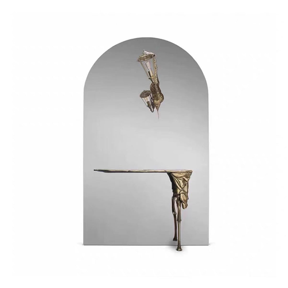 Custom Luxury Console Table with Mirror for Villa & Hotel Projects