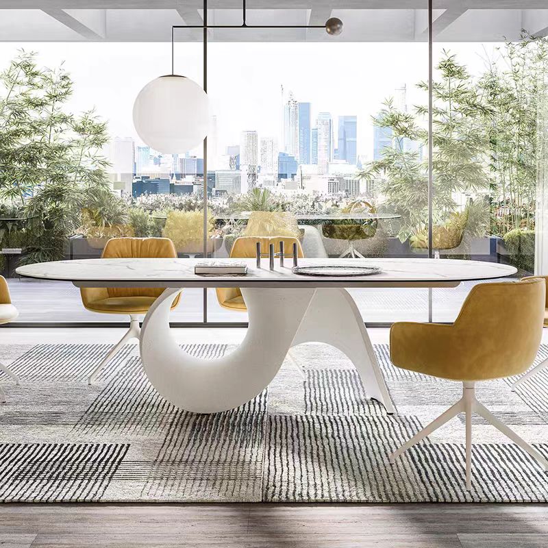 Custom Marble Dining Table for Luxury Villa & Hotel Projects