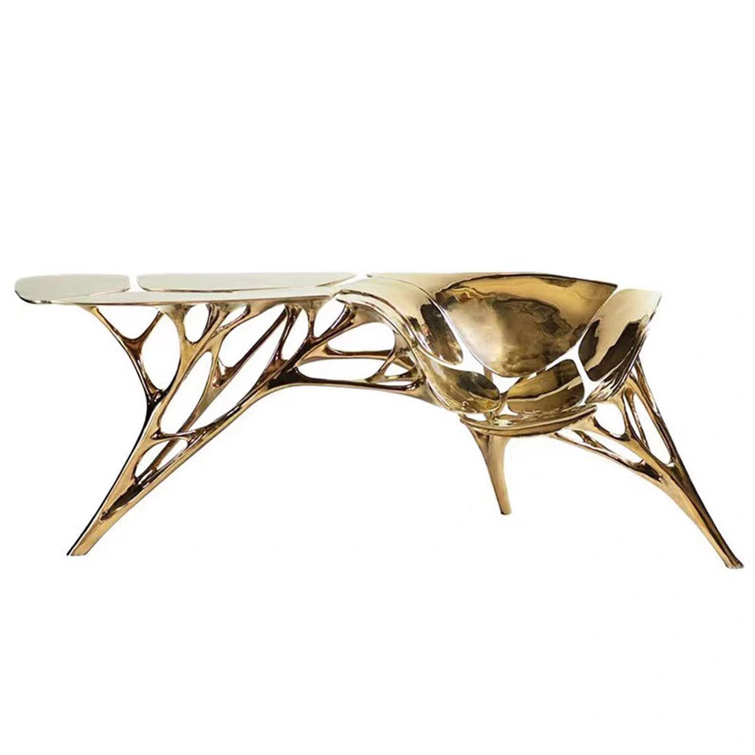 Custom Solid Copper Coffee Table for Luxury Villa & Hospitality Projects