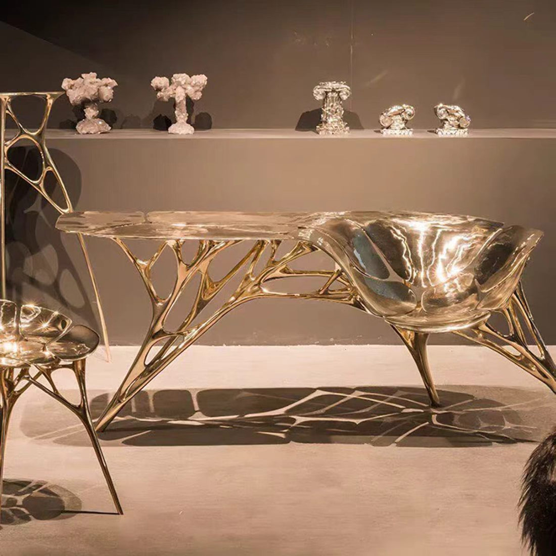 Custom Solid Copper Coffee Table for Luxury Villa & Hospitality Projects