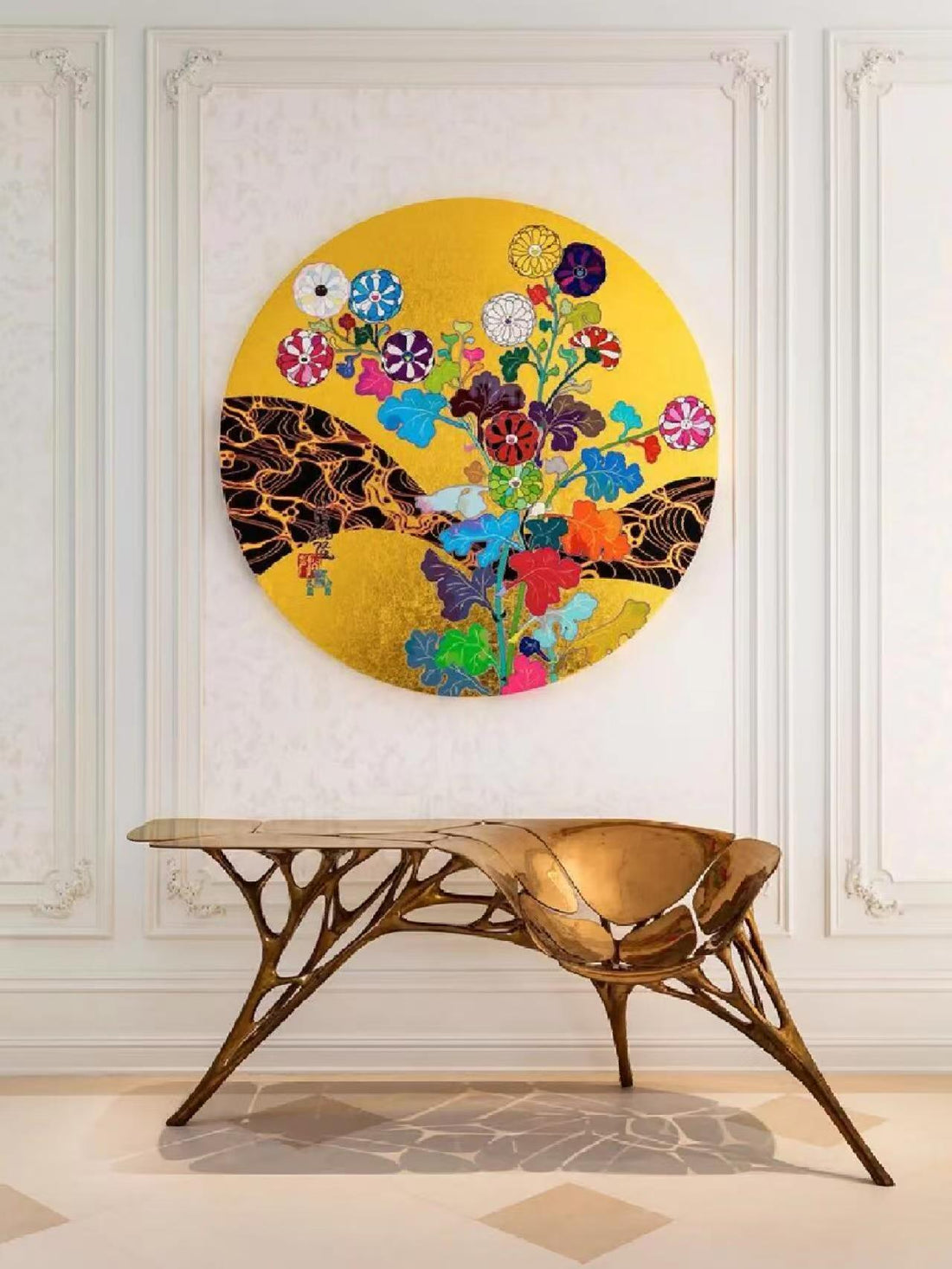 Custom Solid Copper Coffee Table for Luxury Villa & Hospitality Projects