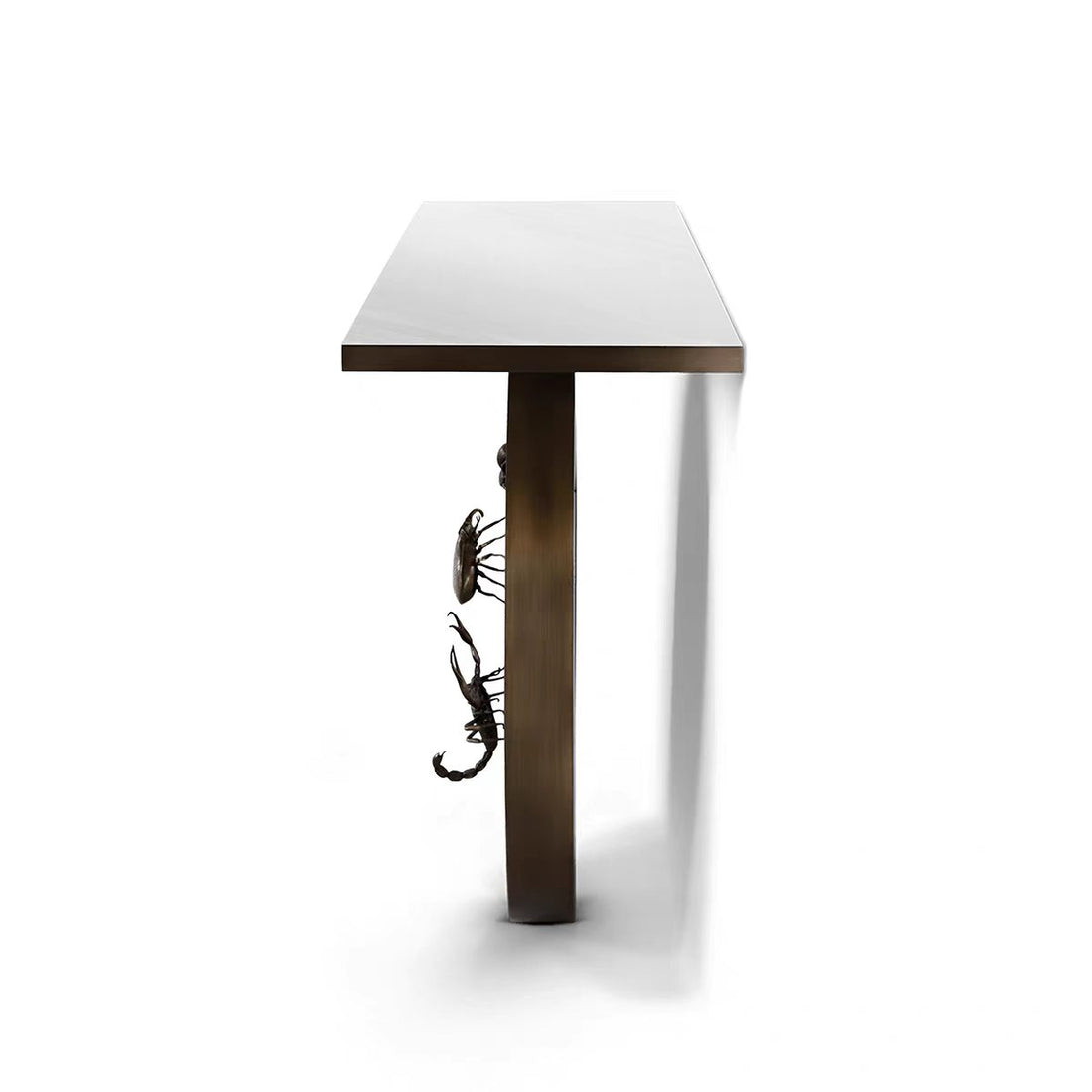 Custom Stainless Steel Console Table for Luxury Villa Projects