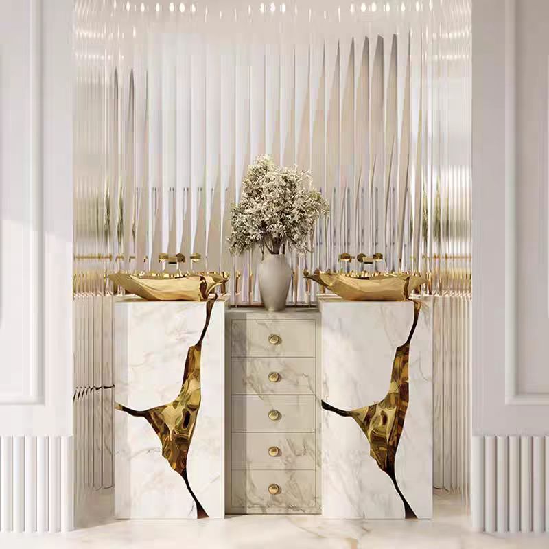 Custom Stainless Steel Pedestal Basin for Luxury Villa & Hotel Projects
