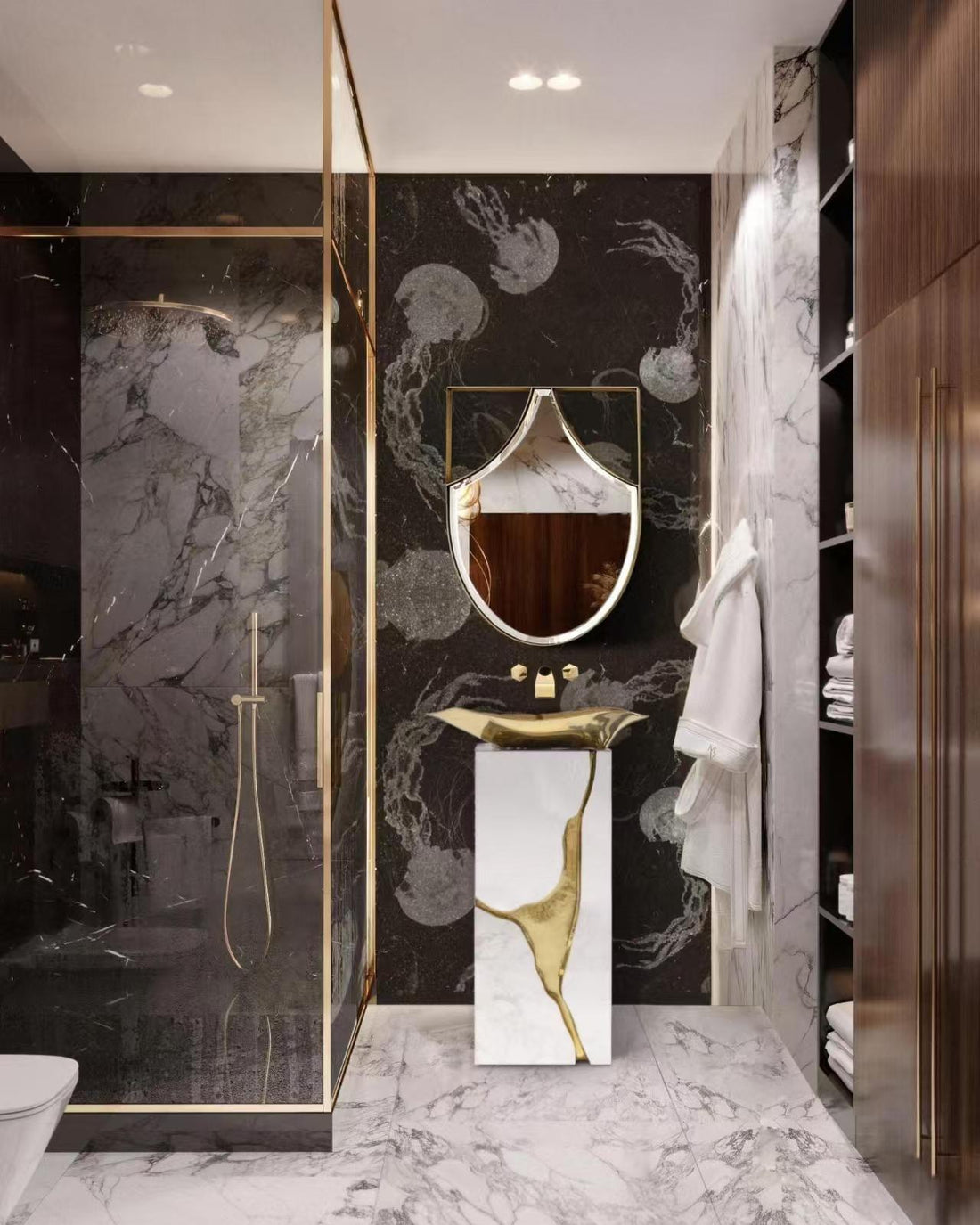 Custom Stainless Steel Pedestal Basin for Luxury Villa & Hotel Projects