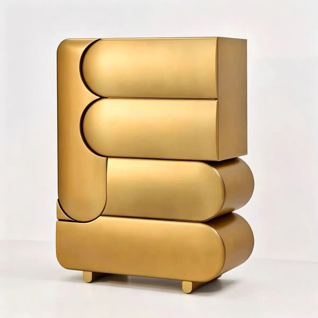 Custom Wood & Metal Bar Cabinet for Luxury Villa & Hotel Projects