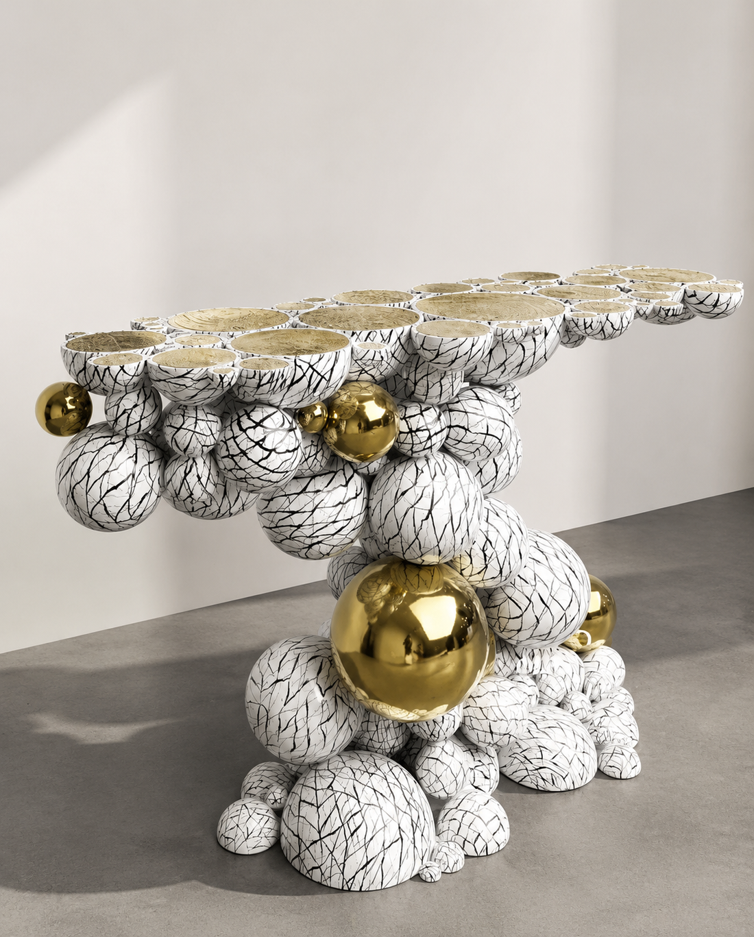 European Luxury Bubble Console Table