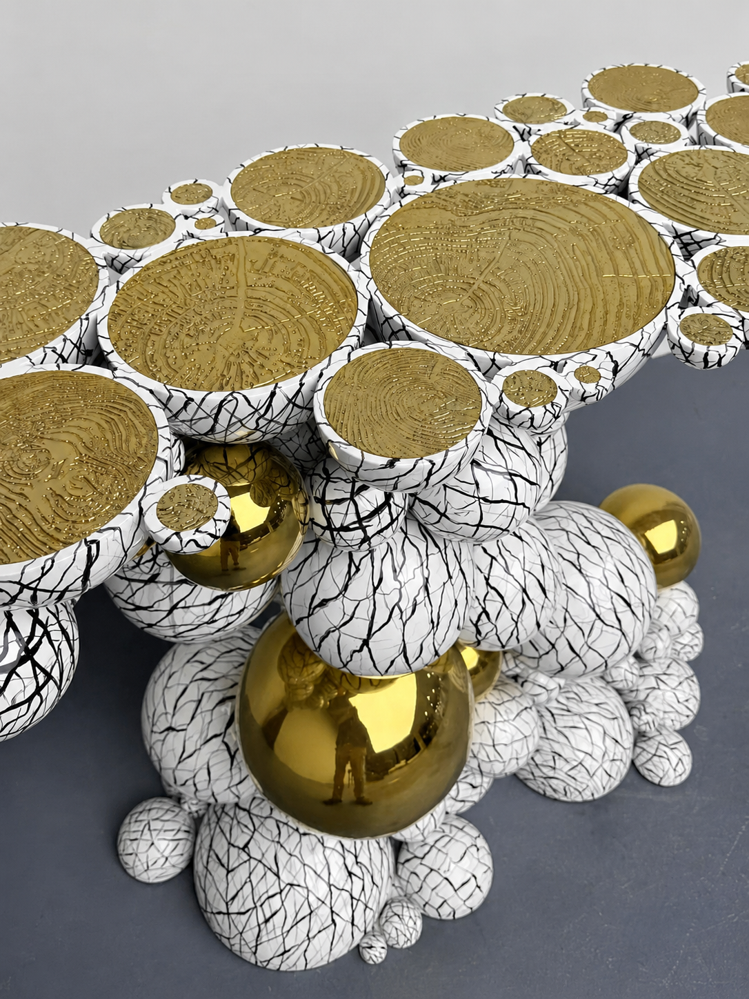 European Luxury Bubble Console Table