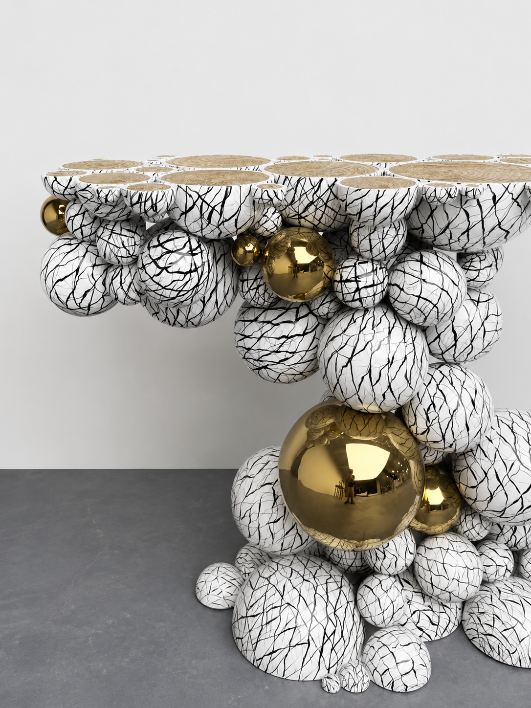 European Luxury Bubble Console Table