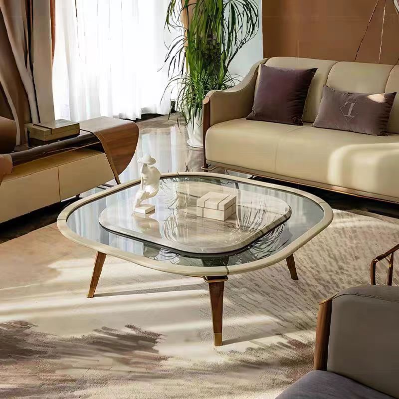 European Luxury Marble Coffee Table