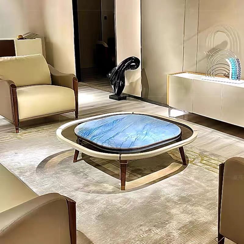 European Luxury Marble Coffee Table