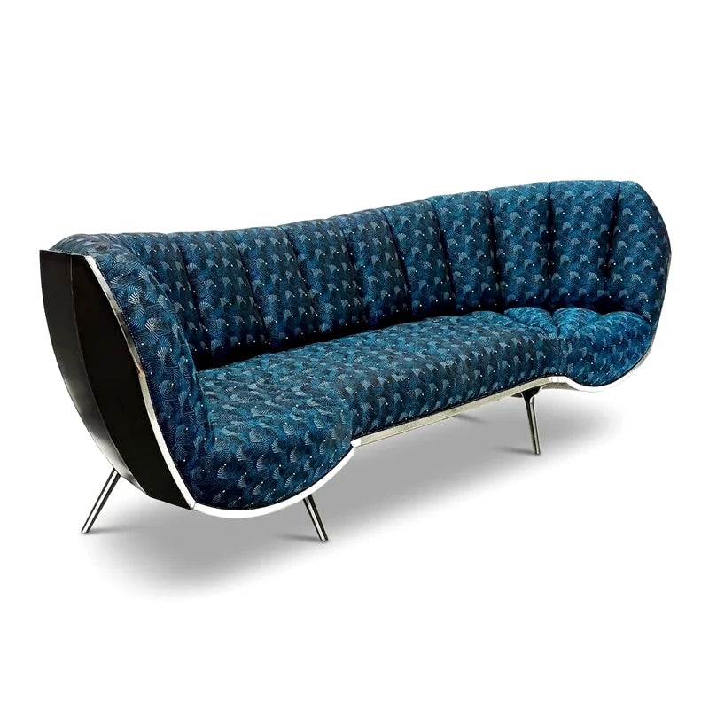 French Style Stainless Steel Fabric Sofa