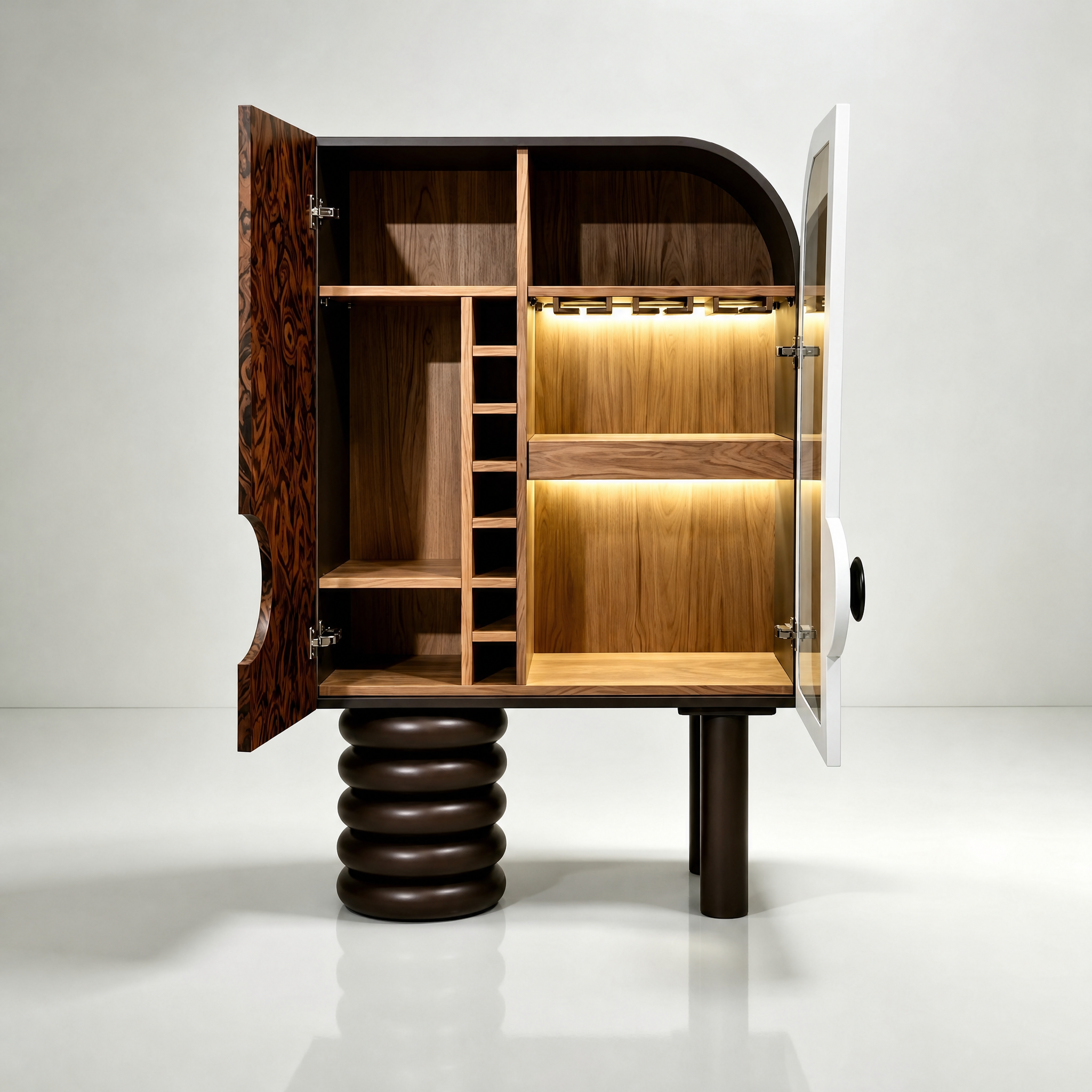 Luxury Italian Designer Display Cabinet with Glass Door