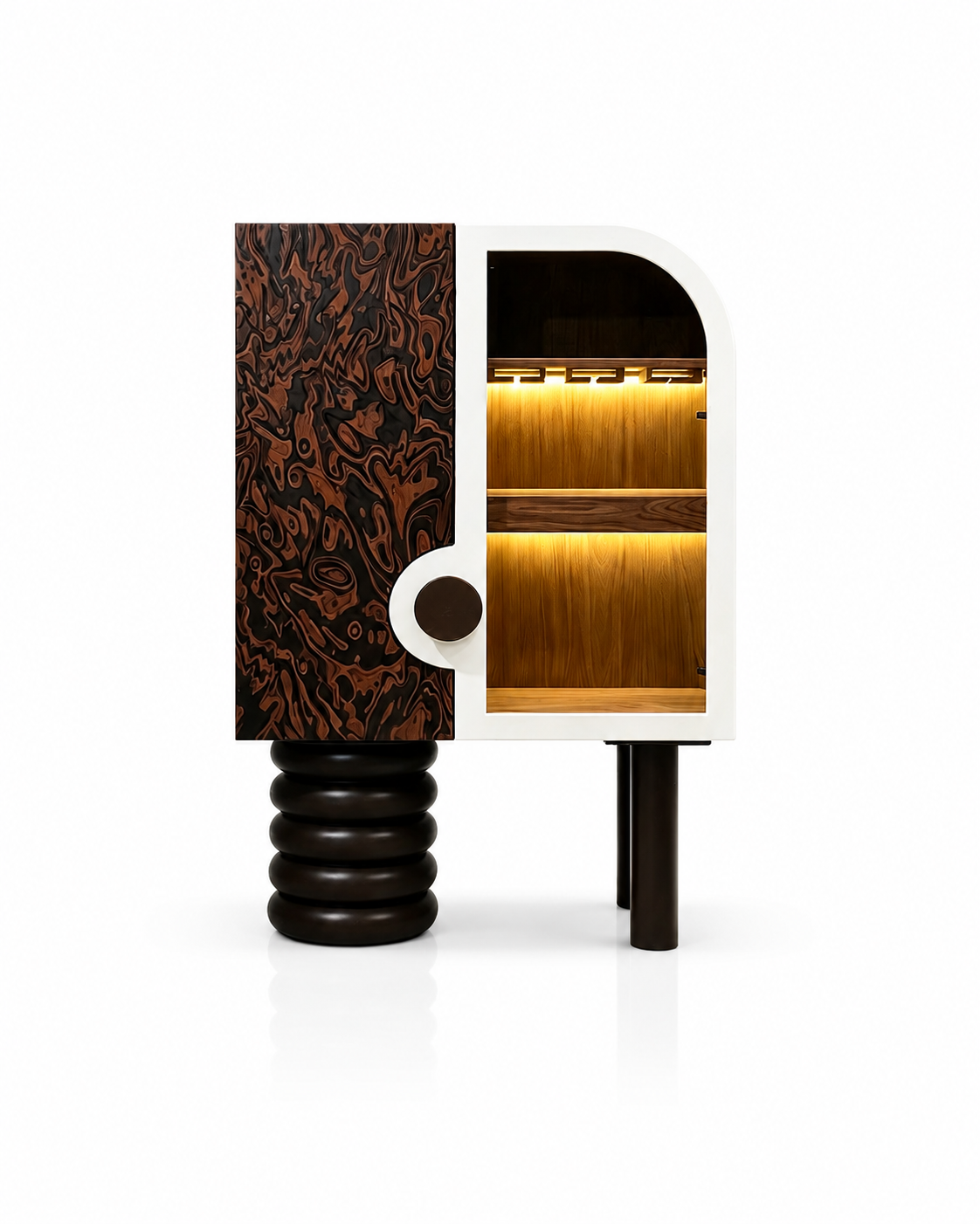 Luxury Italian Designer Display Cabinet with Glass Door