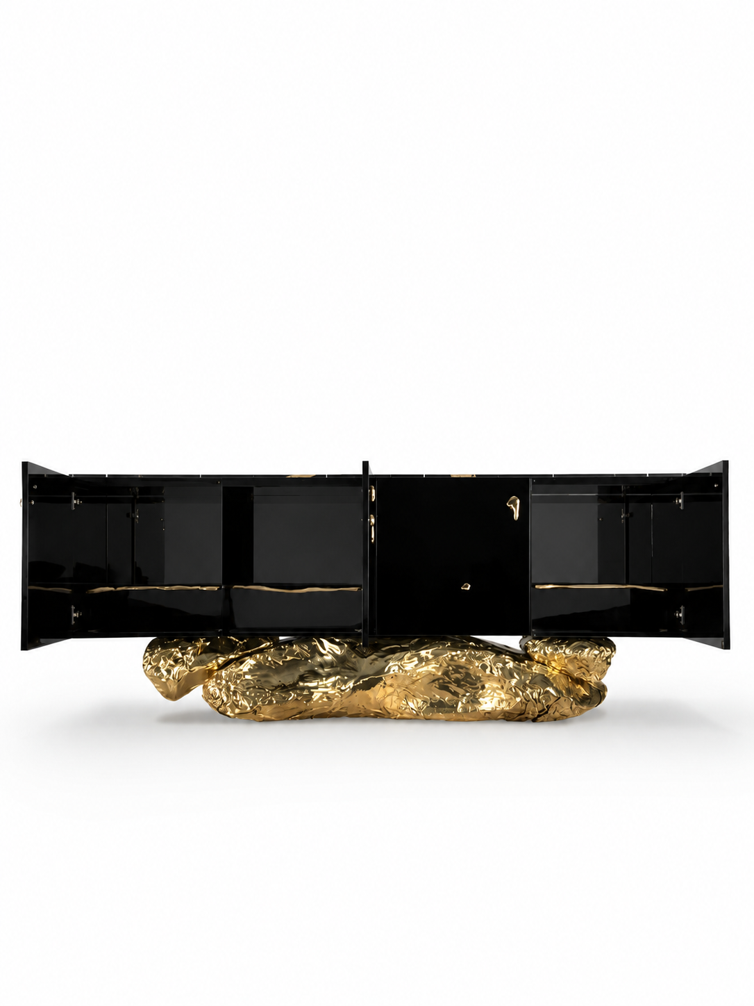Luxury Modern Sideboard Cabinet with Marble & Stainless Steel