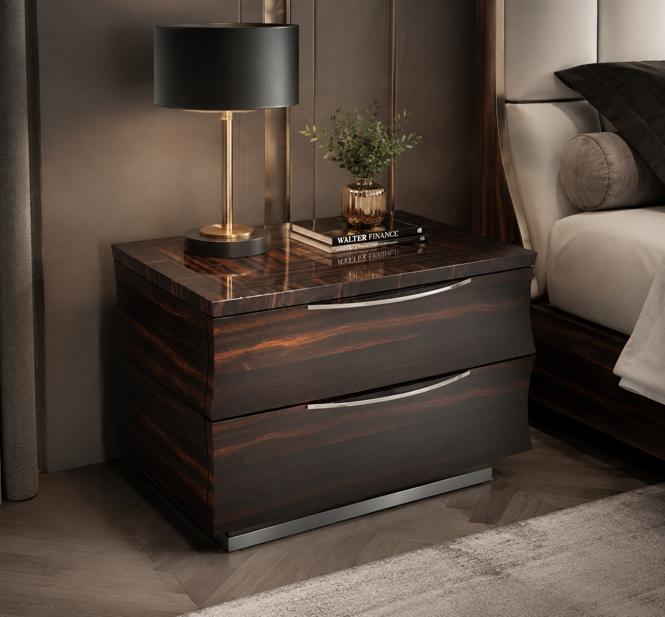 Nickerbocker Designer Bedside Cabinet