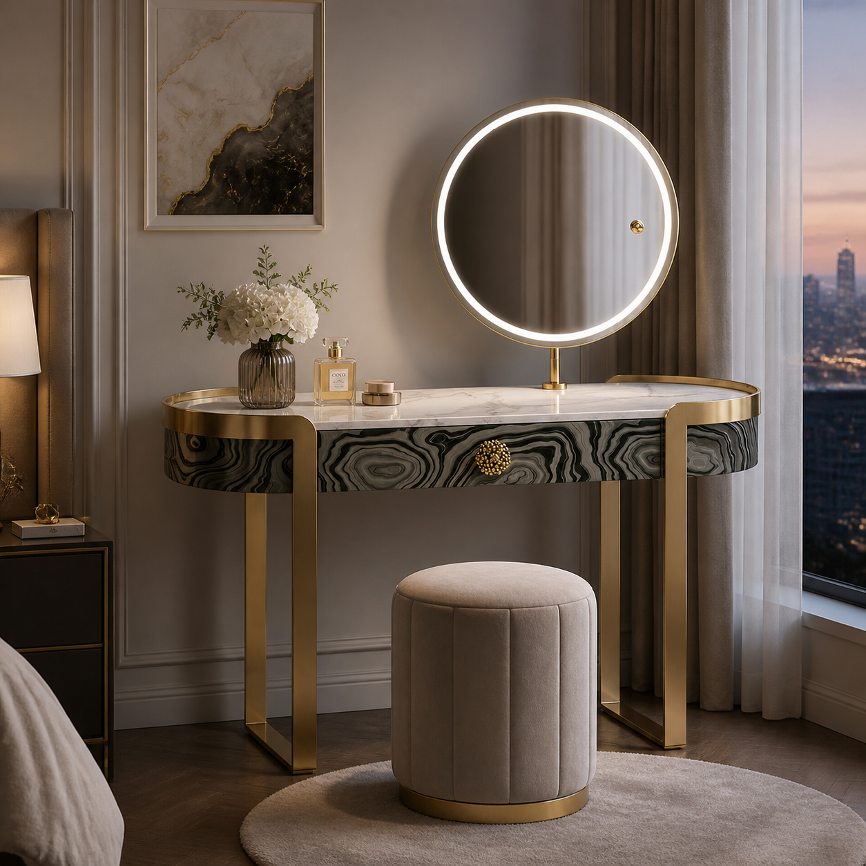 Luxury Modern Designer Vanity Table
