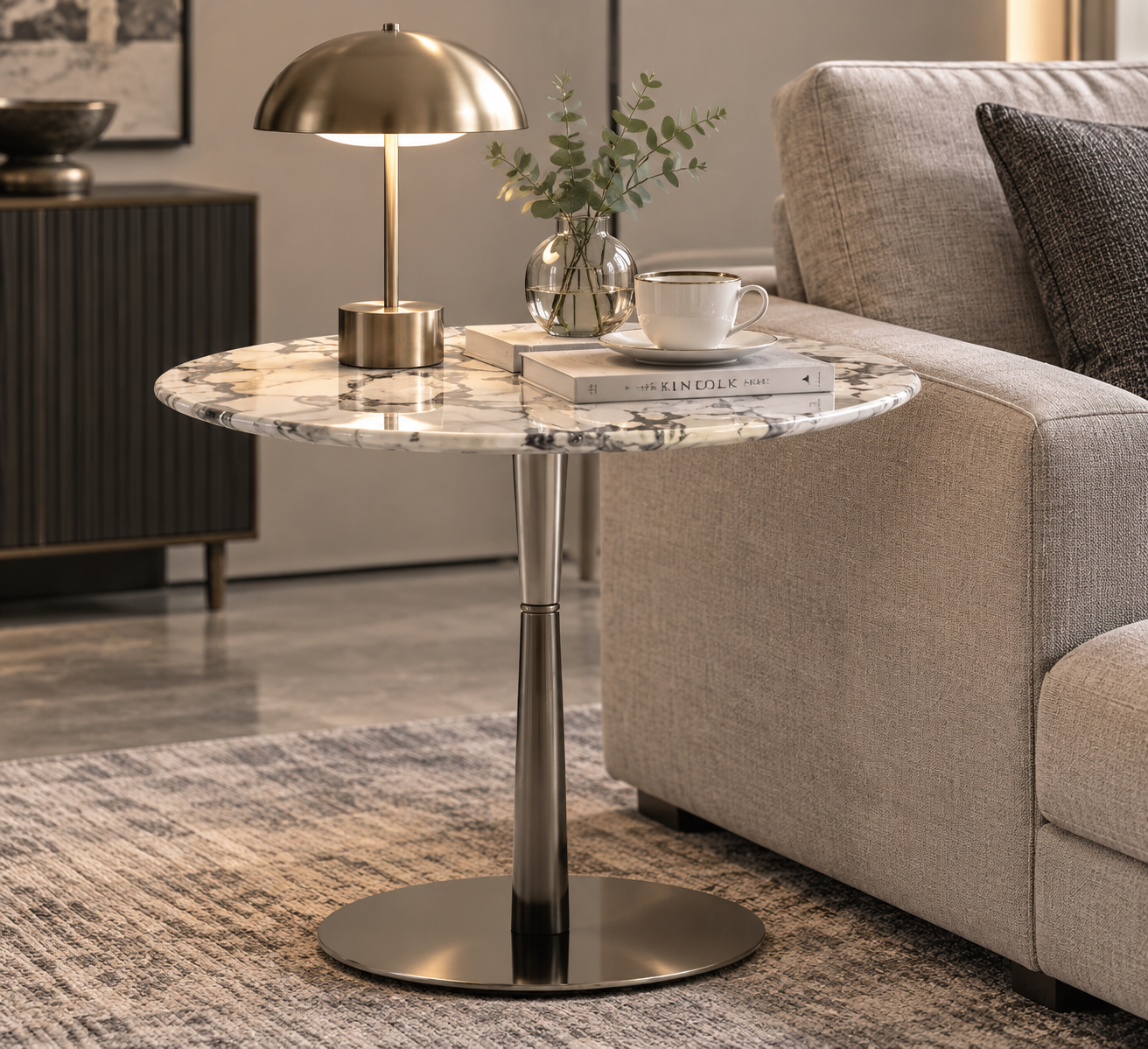 Luxury Italian Marble Side Table