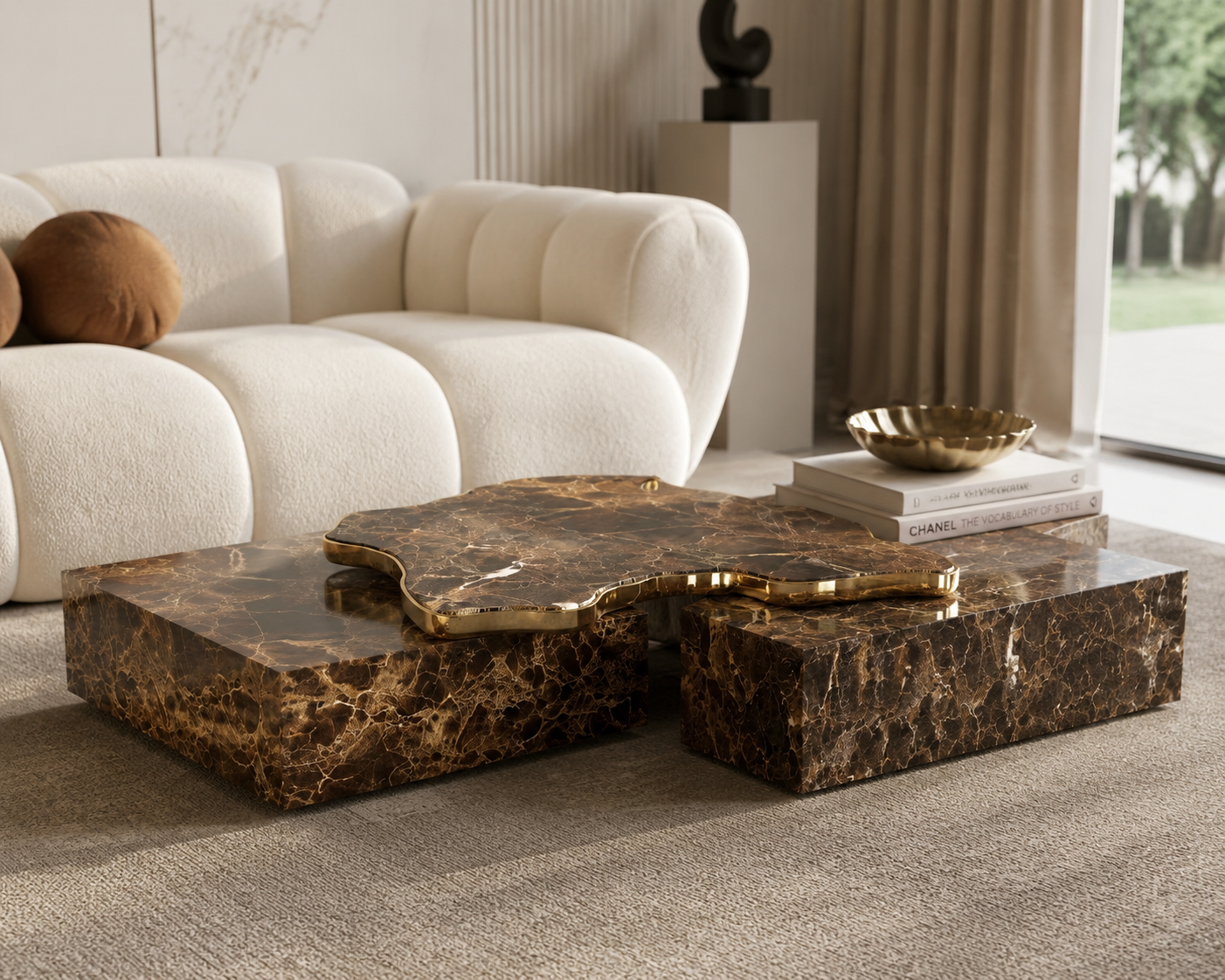 Luxury Italian Natural Marble Coffee Table