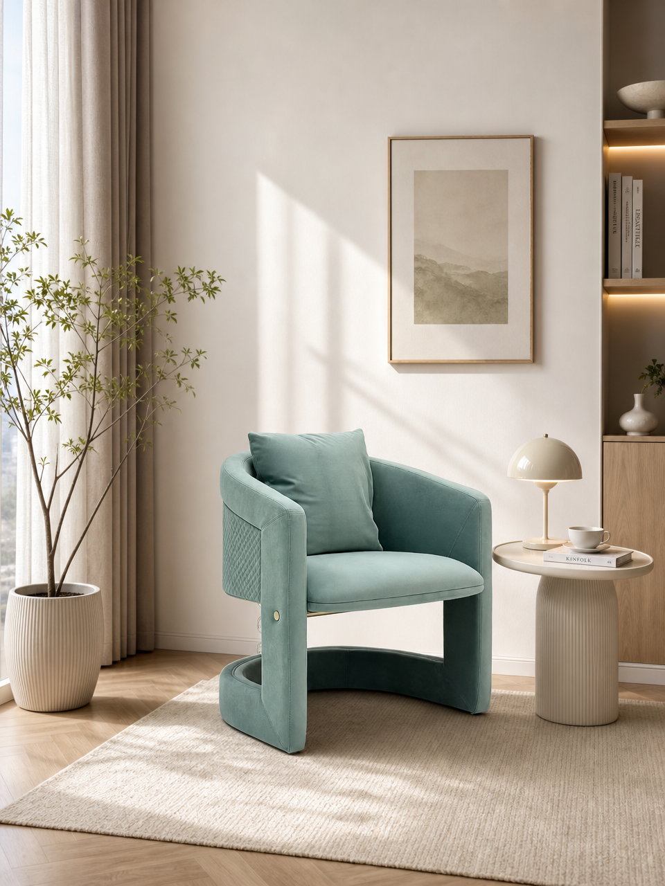 Luxury Italian Designer Lounge Chair