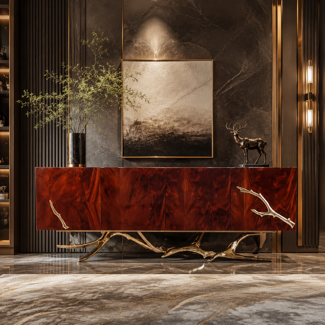 Luxury Italian Artistic Sideboard