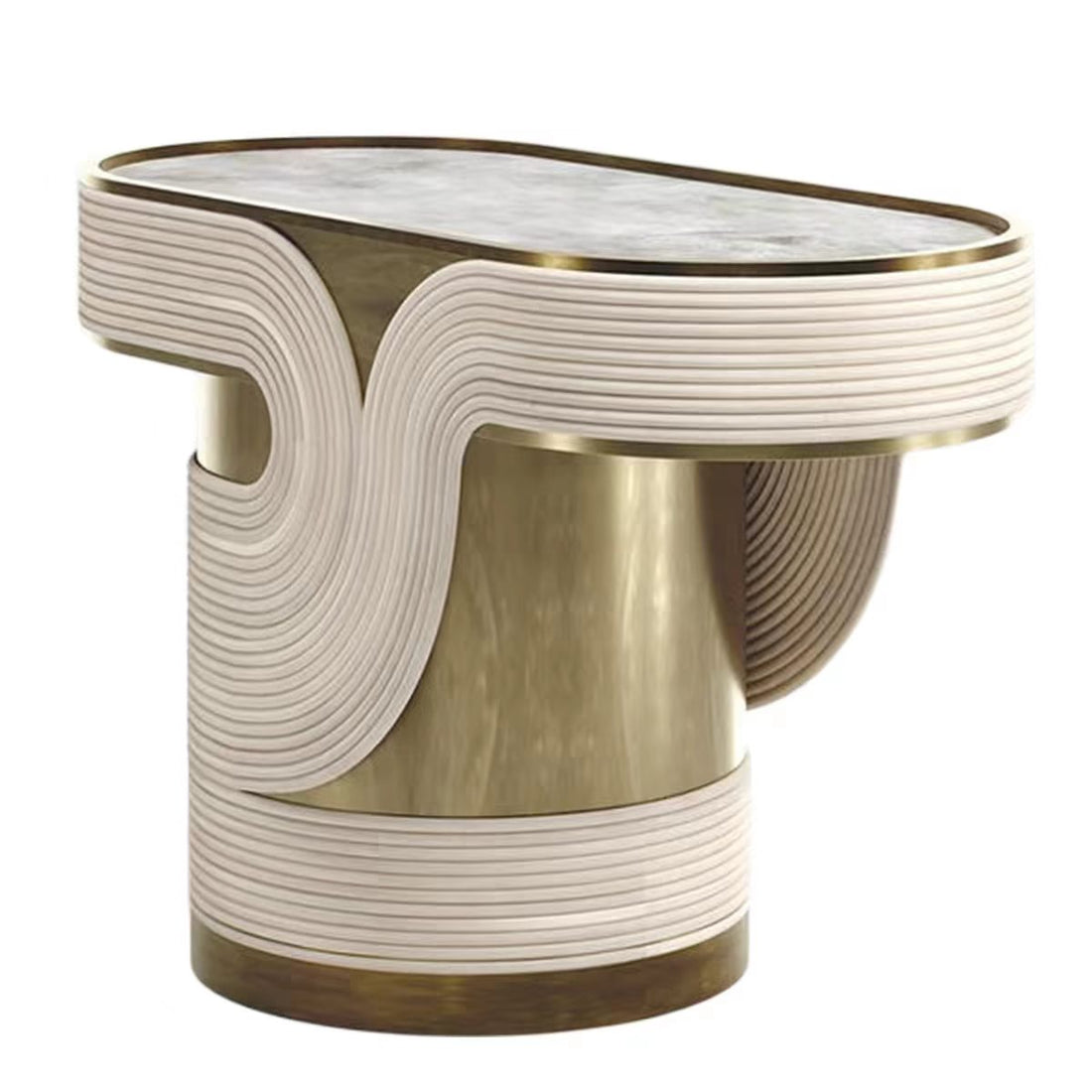 Italian Contemporary Marble Bedside Table