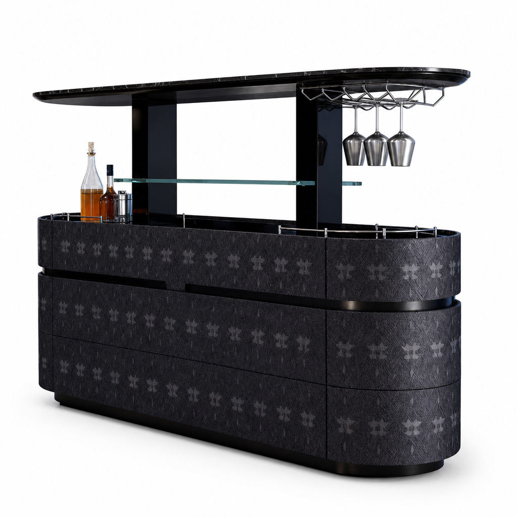 Italian Designer Automatic Lift Wine Cabinet