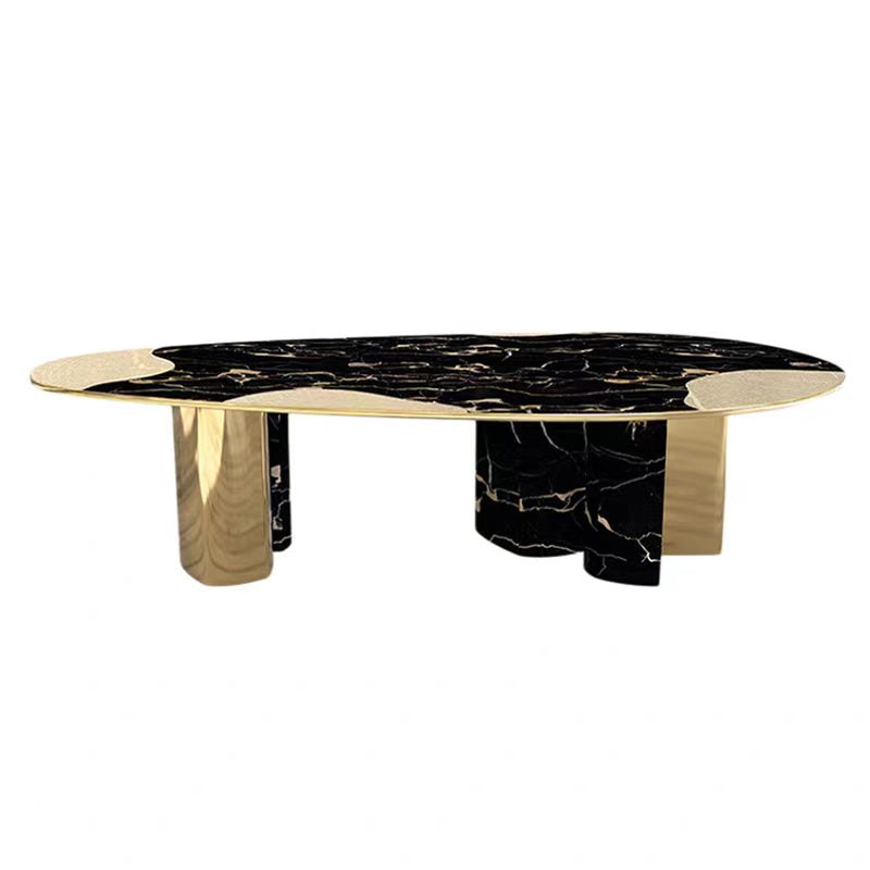 Italian Designer Oval Marble Dining Table