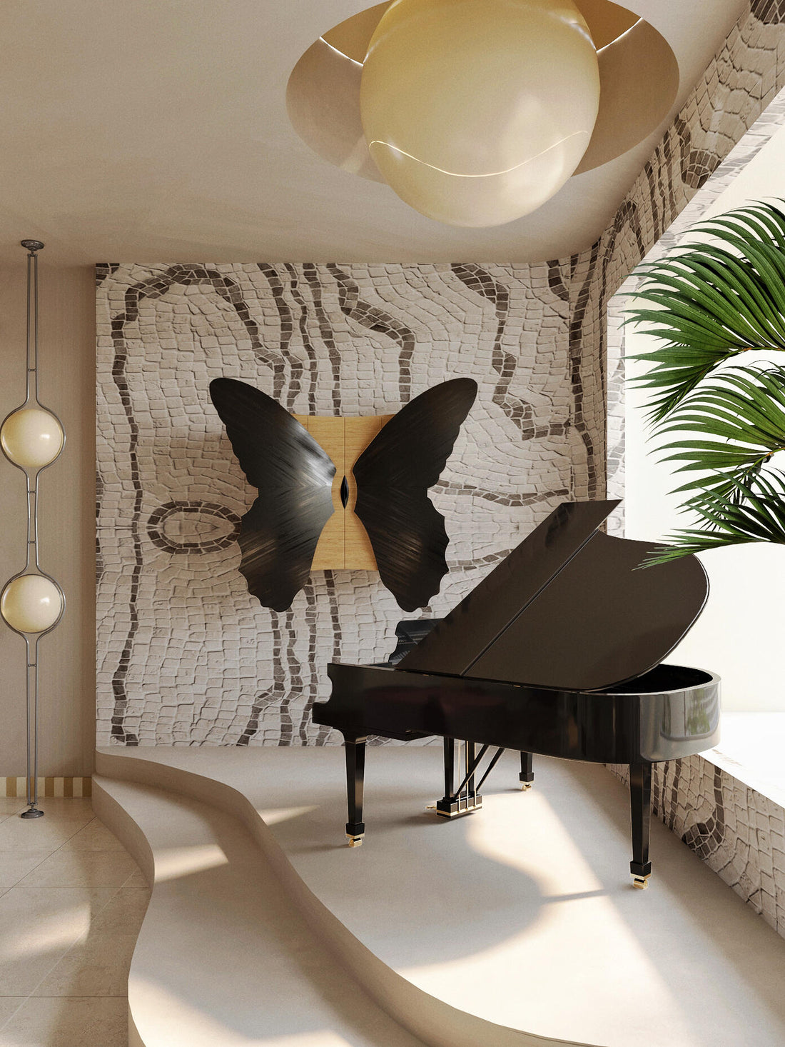 Italian Designer Wall Mounted Butterfly