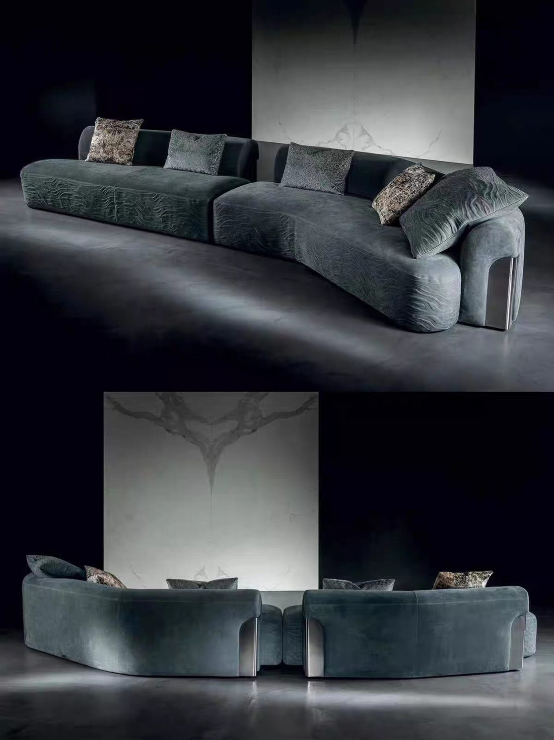 Italian Luxury Fabric Designer Modular Sofa