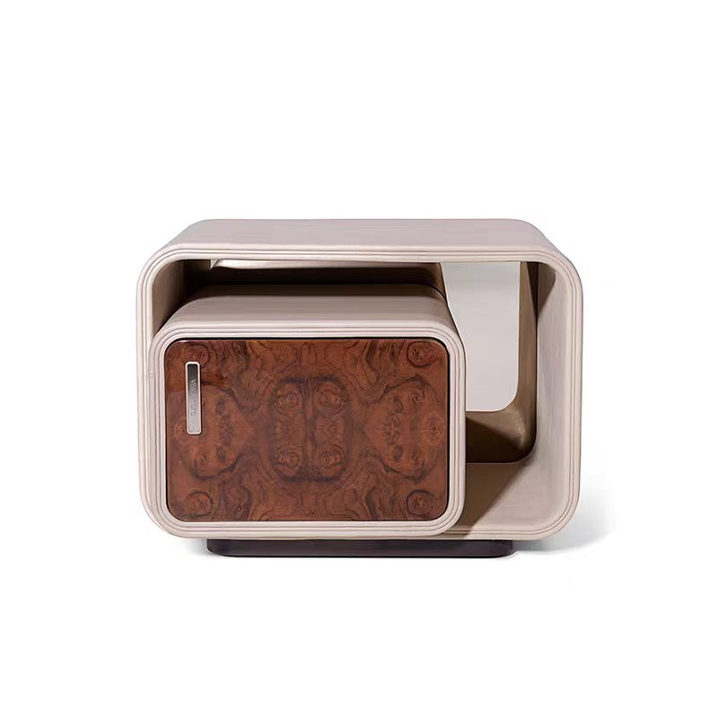Italian Luxury Modern Designer Bedside Cabinet with Integrated Lighting