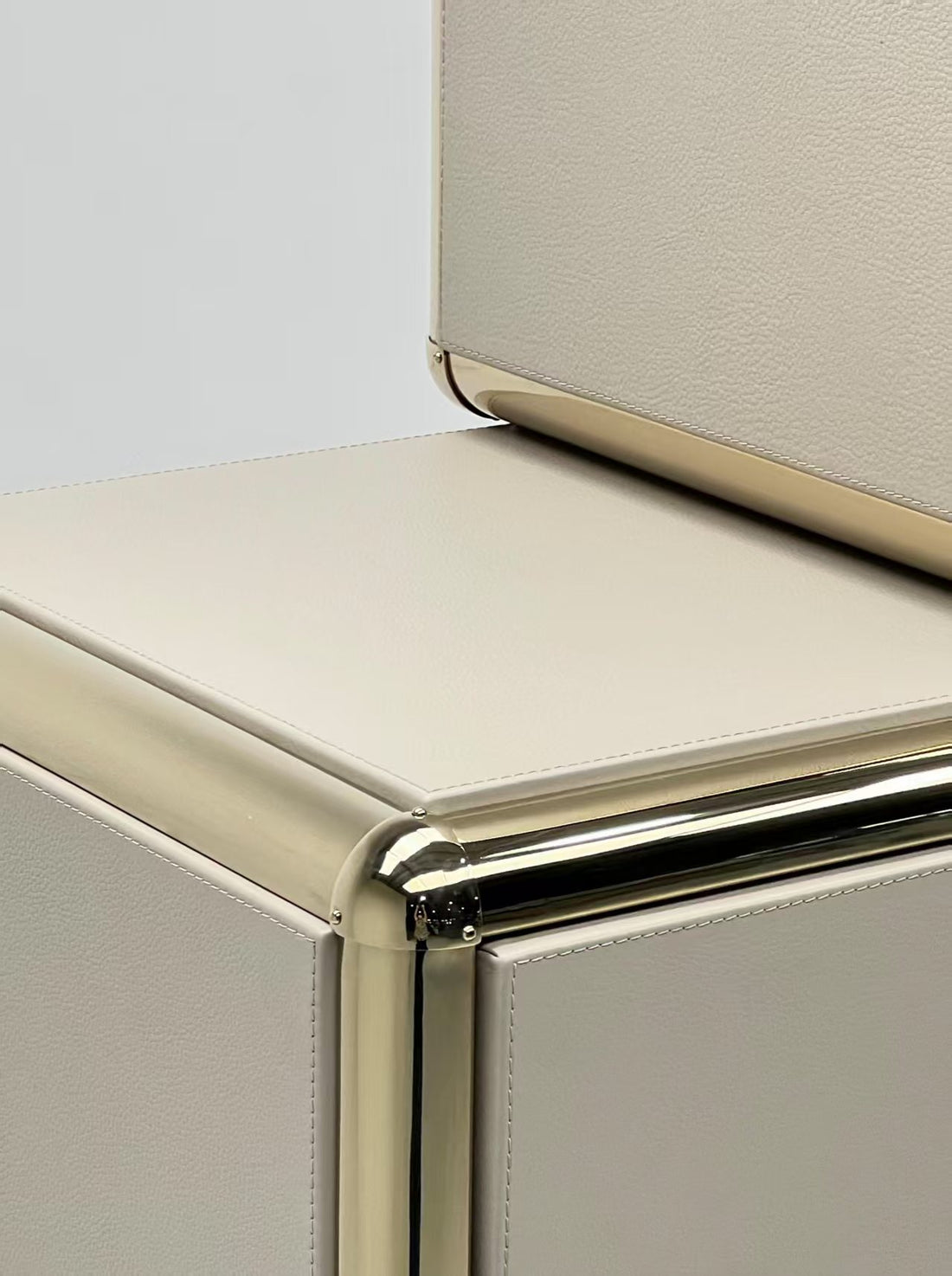 Italian Luxury Modular Leather Storage Cabinet