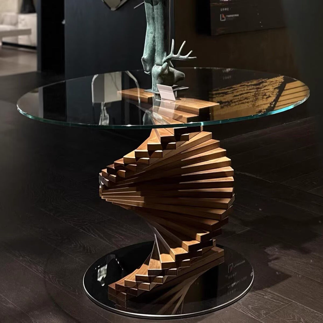 Italian Modern Rotating Dining Table