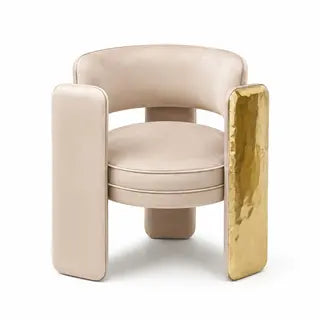 Luxury Brass Accent Chair