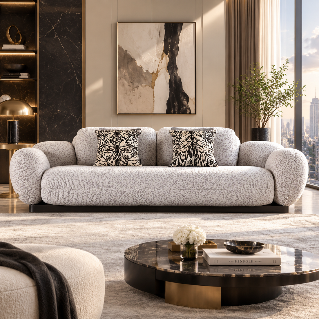 Luxury Cloud Fabric Sofa