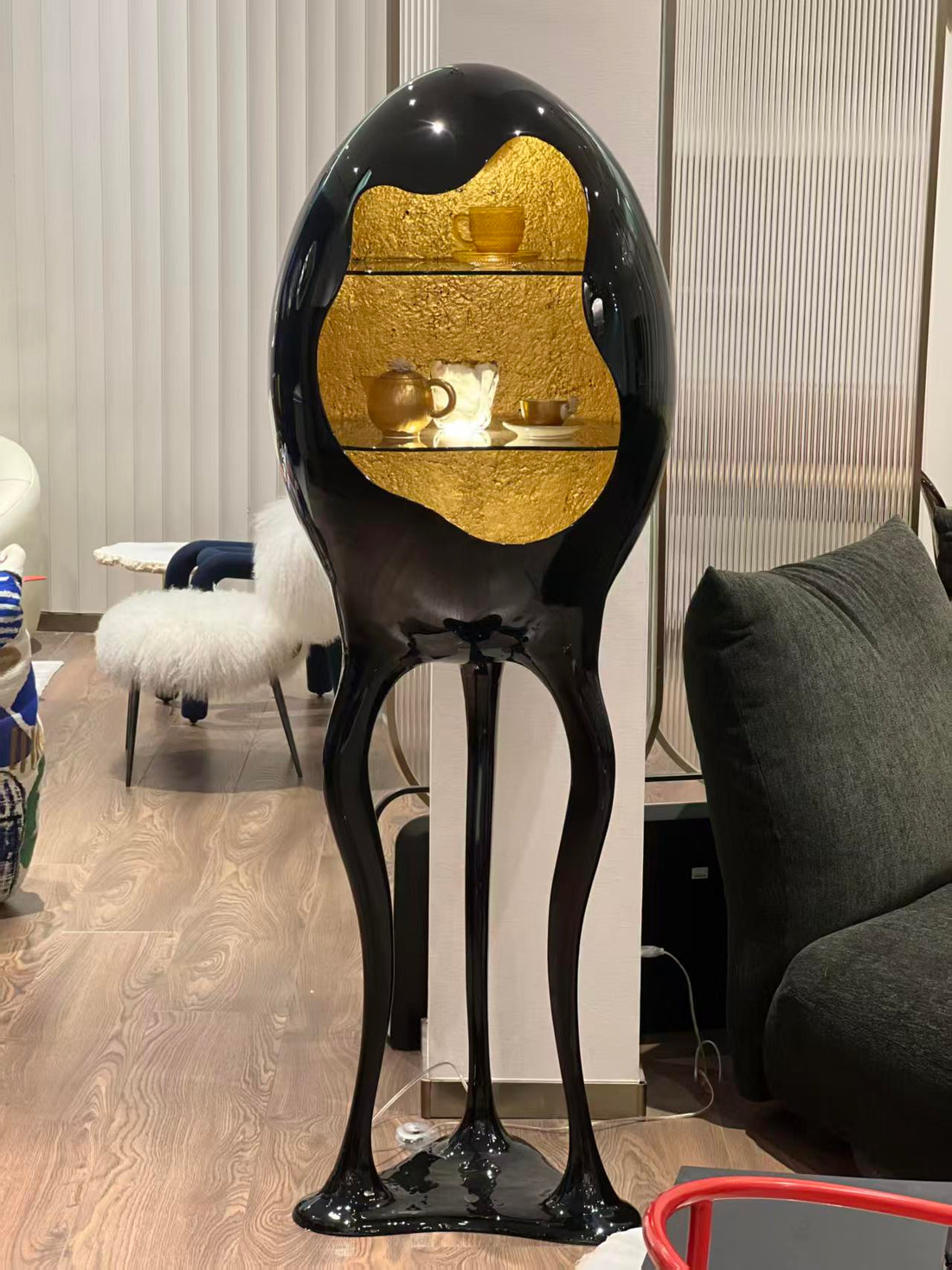 Luxury Fiberglass Art Display Cabinet Design