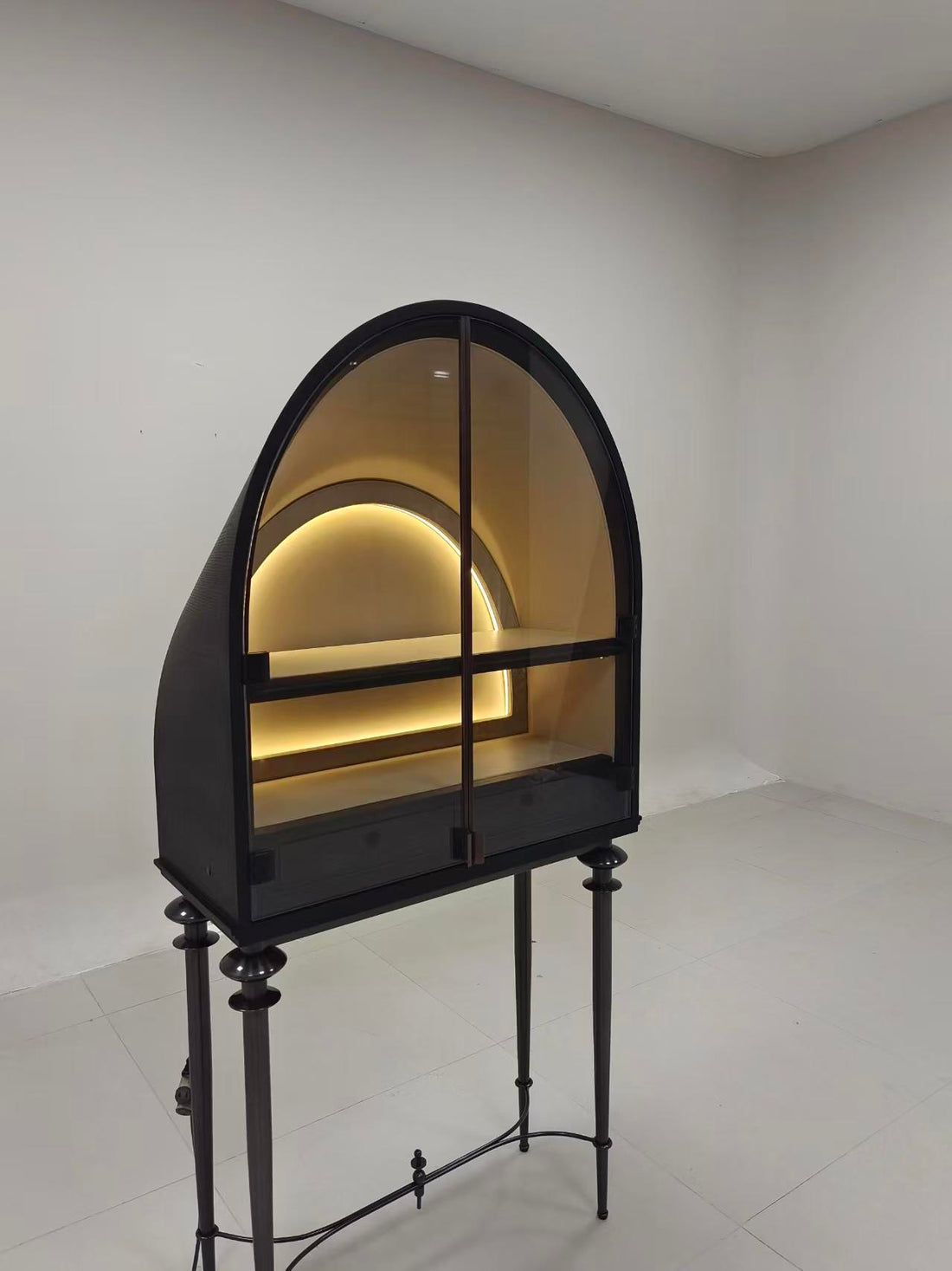 Luxury Glass Wine Display Cabinet Design