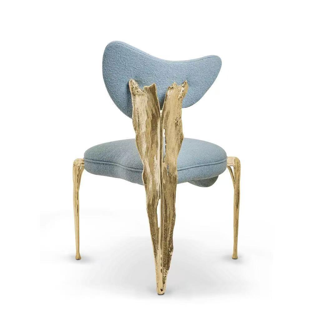 Luxury Italian Brass Dining Chair Design