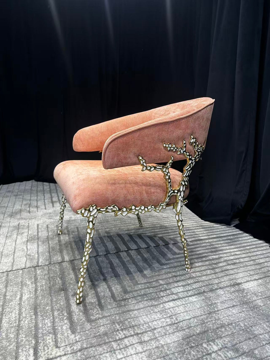 Luxury Italian Copper Dining Chair