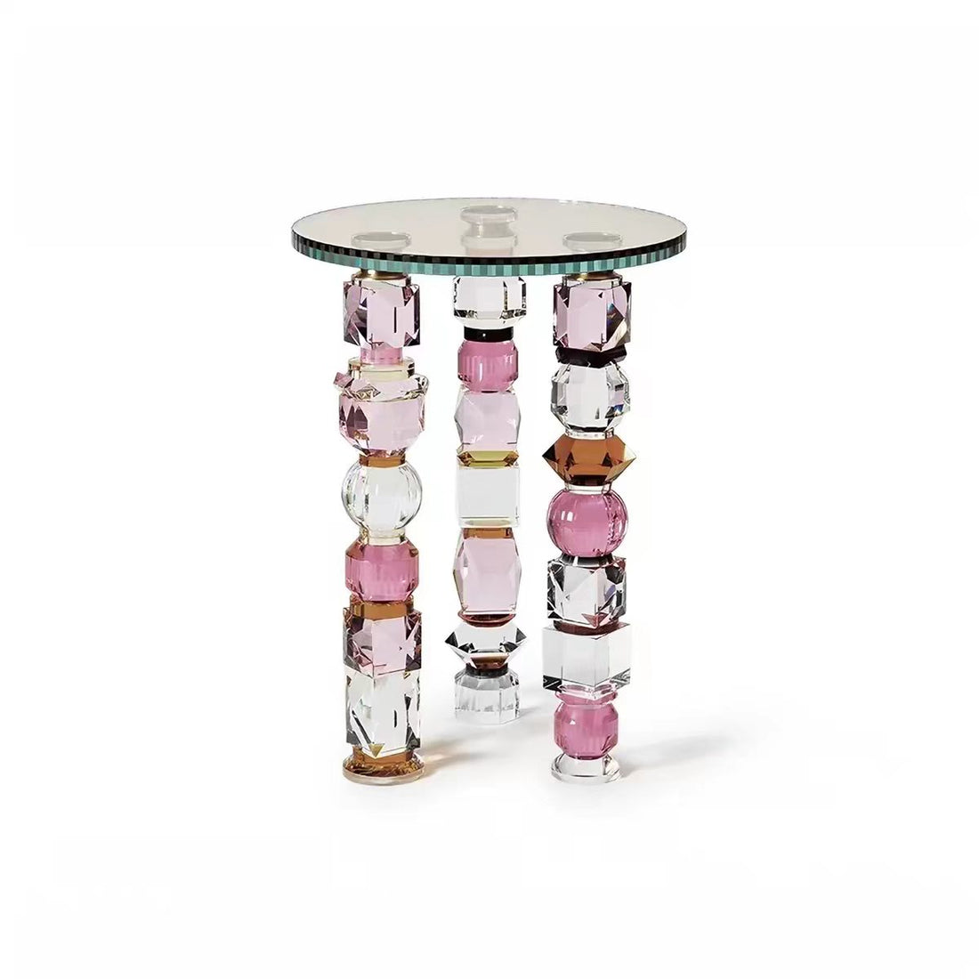 Luxury Italian Crystal Acrylic Side Table