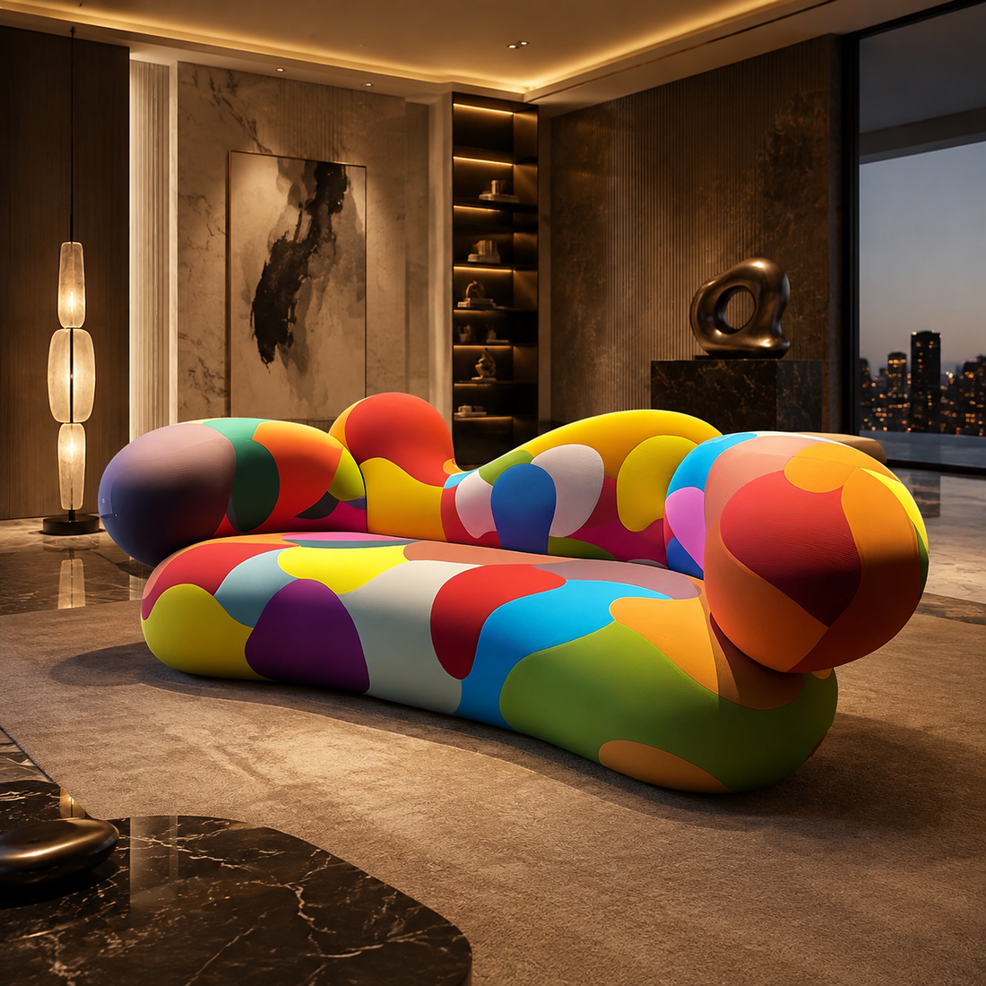 Luxury Italian Dopamine Colorful Sofa