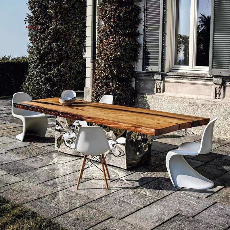Luxury Italian Irregular Dining Table Design