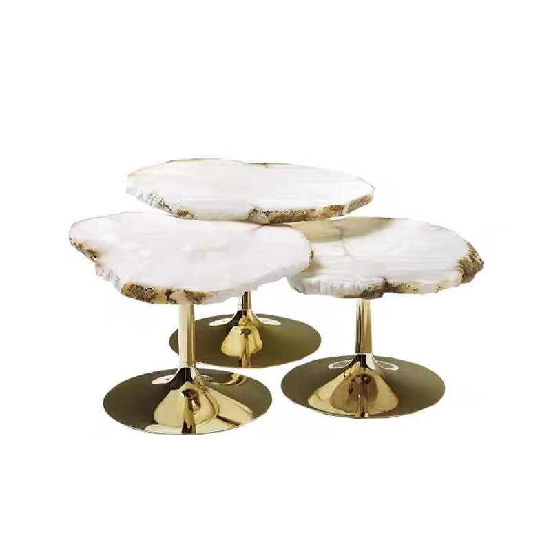 Luxury Italian Stone Nesting Side Table Design