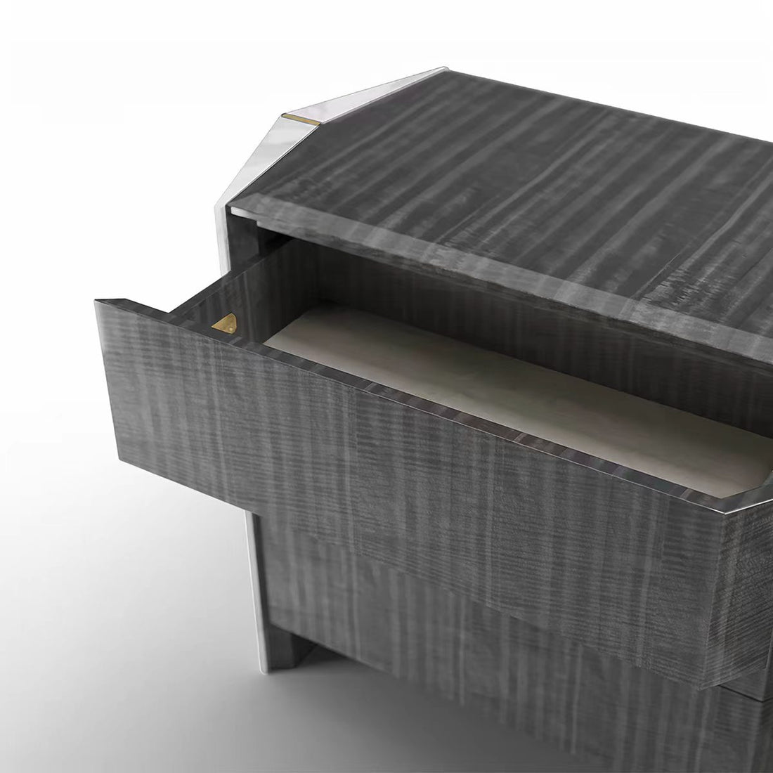 Luxury Marble Solid Wood Glass Sideboard Cabinet