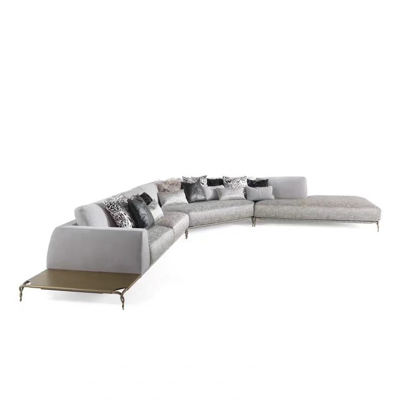 Luxury Modern Leopard Pattern Sectional Sofa