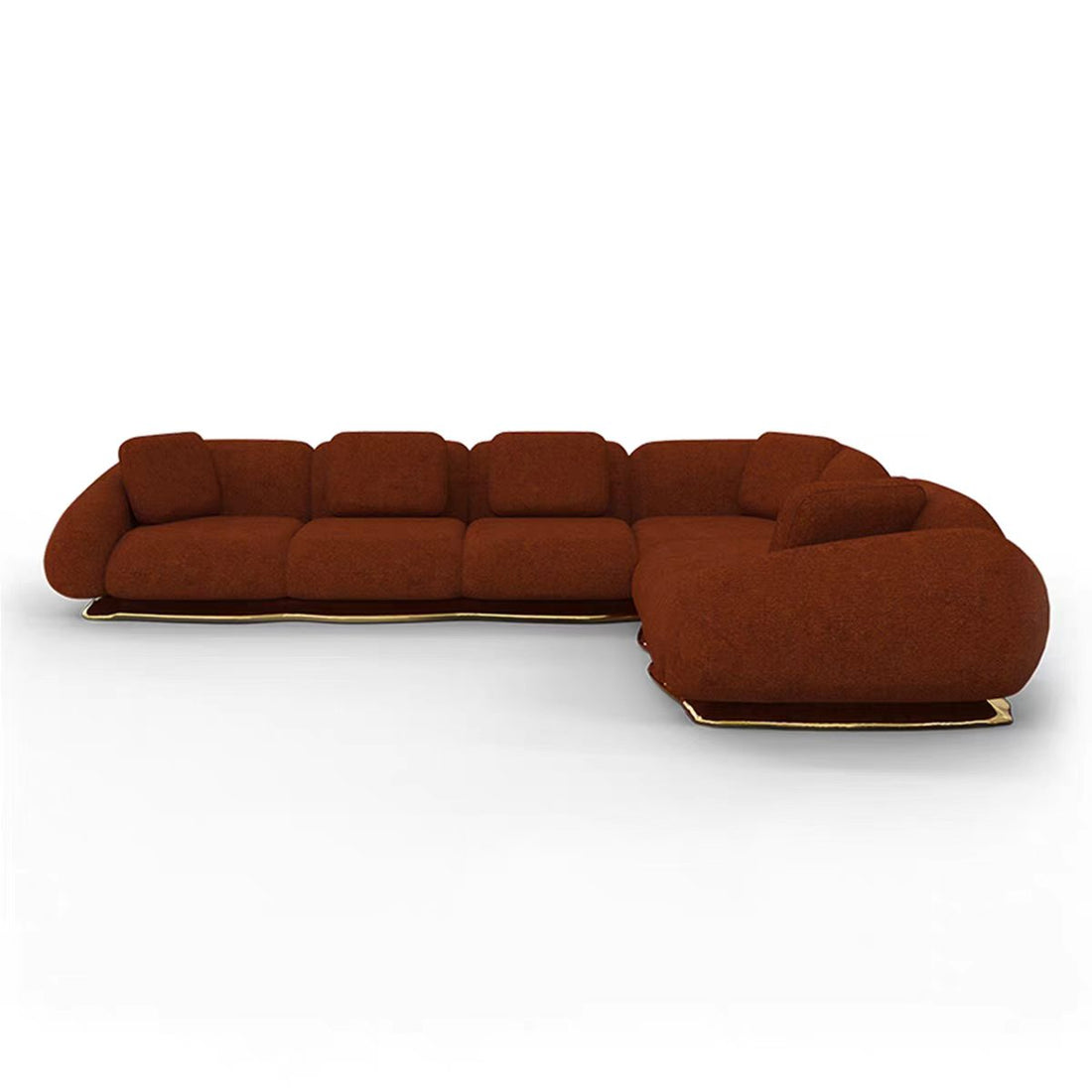 Luxury Modular Fabric Metal Sofa