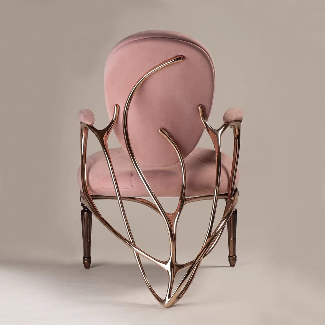 Luxury Pure Copper Butterfly Lounge Chair