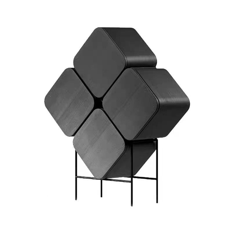 Luxury Solid Wood Clover Wine Cabinet Design