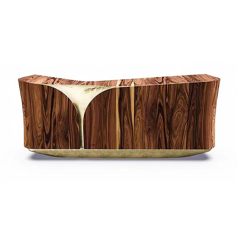 Luxury Solid Wood Metal Sideboard Cabinet